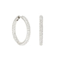Pave Hoop Earrings