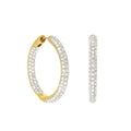 Pave Hoop Earrings
