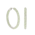 Pave Hoop Earrings