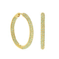Pave Hoop Earrings