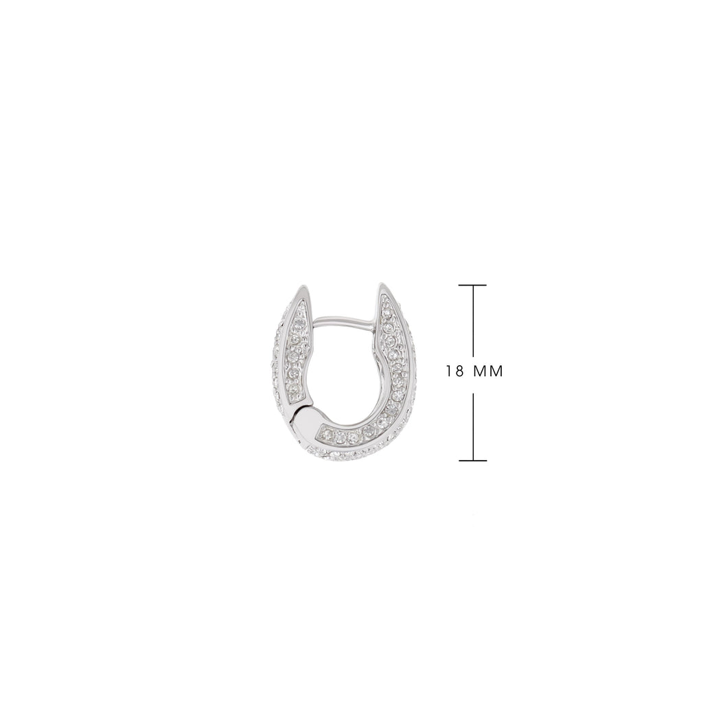 Crystal Huggie Earrings