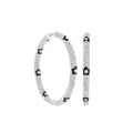 Pave Hoop Earrings