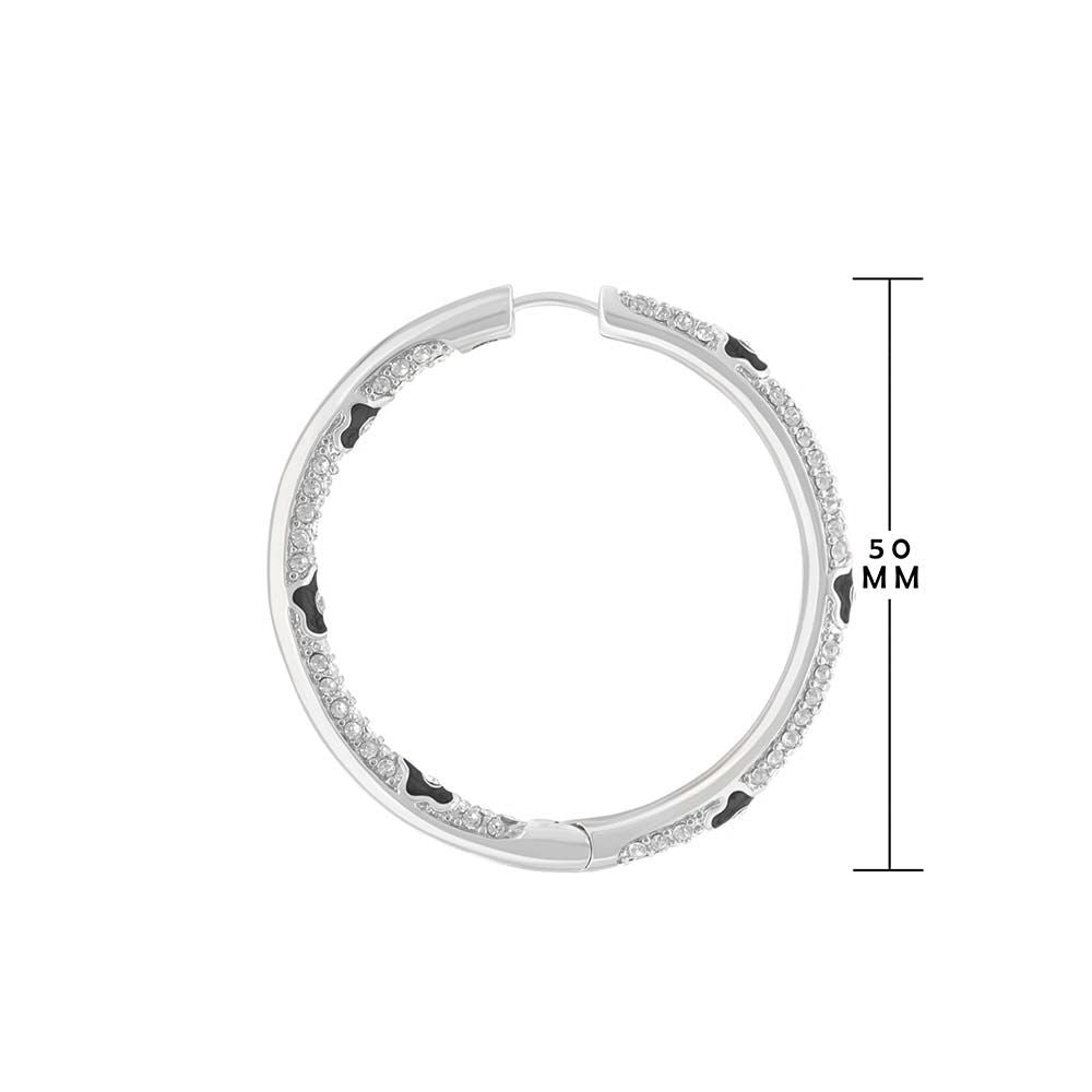 Pave Hoop Earrings