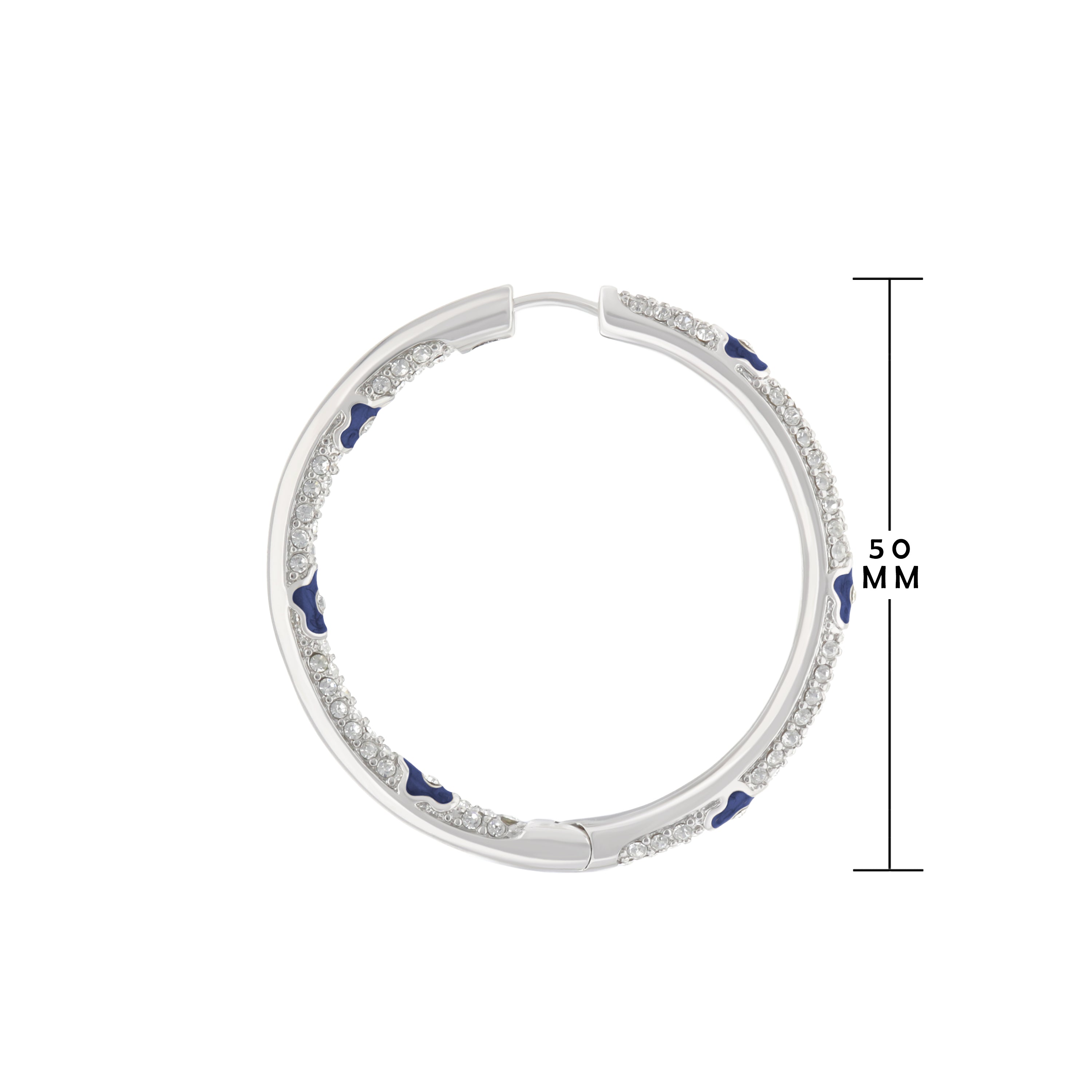 Pave Hoop Earrings