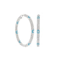 Pave Hoop Earrings