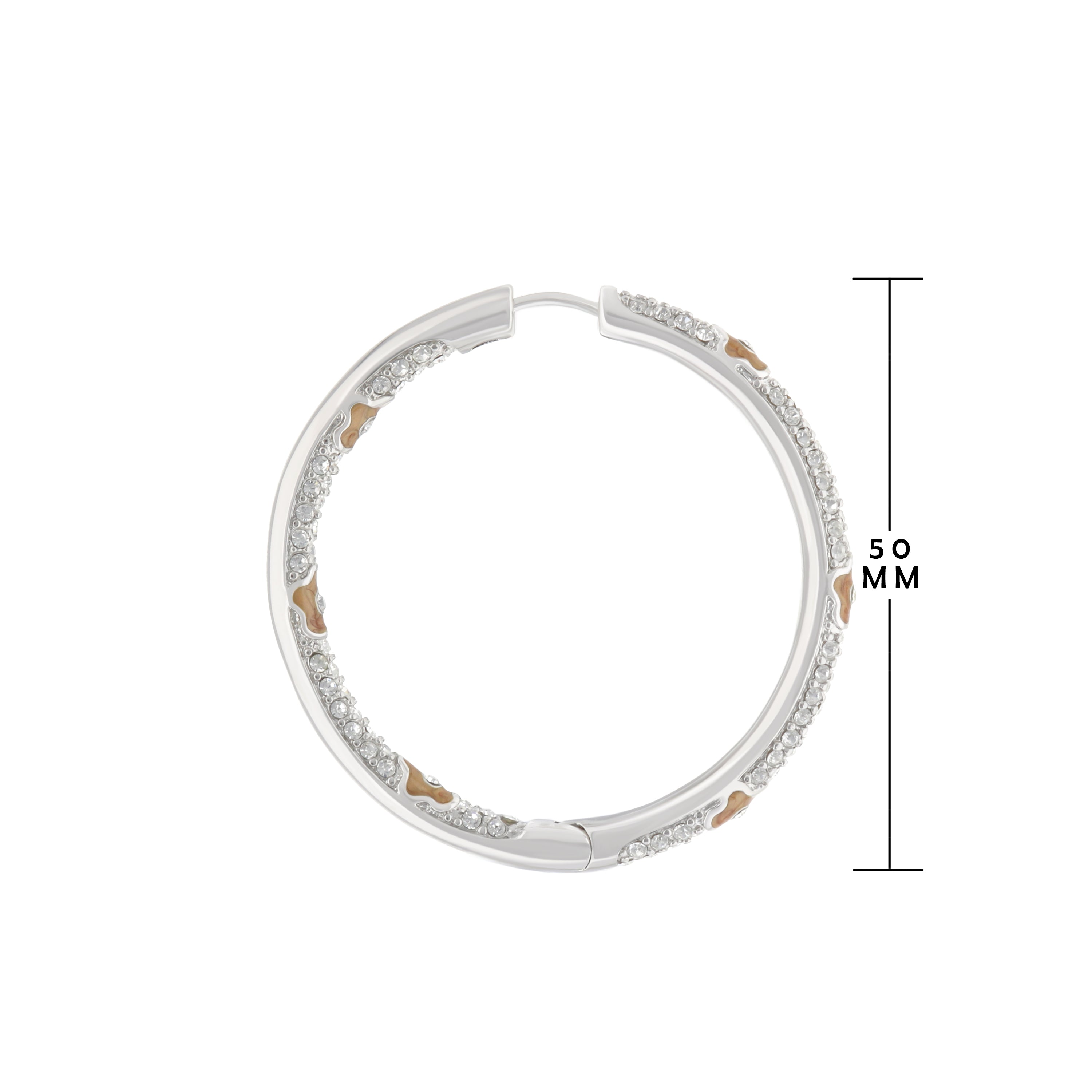 Pave Hoop Earrings