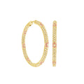 Pave Hoop Earrings