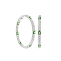 Pave Hoop Earrings