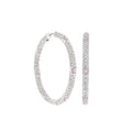 Pave Hoop Earrings