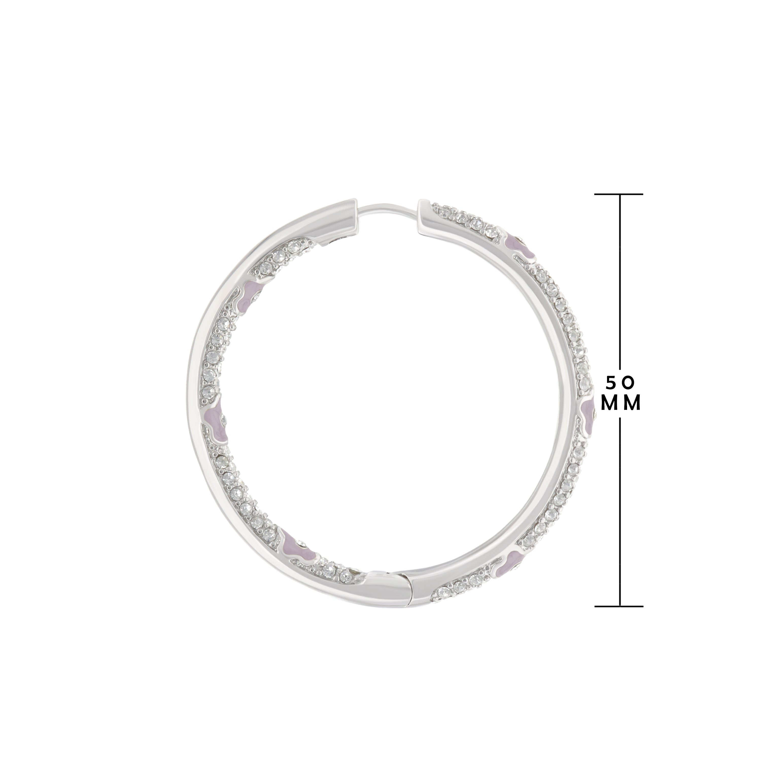 Pave Hoop Earrings