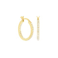Pave Hoop Earrings