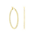 Pave Hoop Earrings