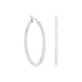 Pave Hoop Earrings