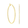 Pave Hoop Earrings