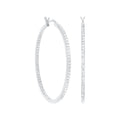 Pave Hoop Earrings