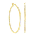 Pave Hoop Earrings