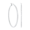 Pave Hoop Earrings