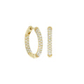 Pave Hoop Earrings