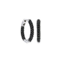 Pave Hoop Earrings