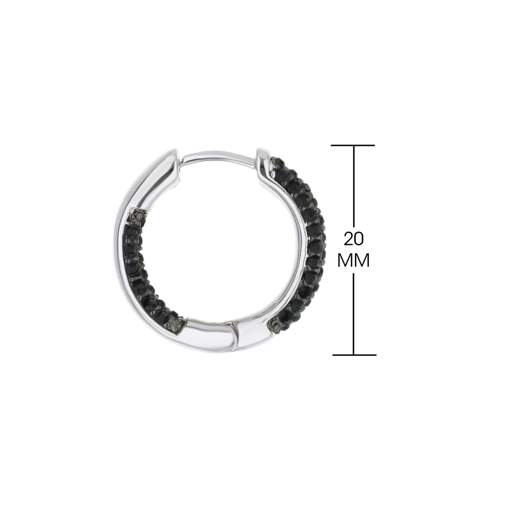 Pave Hoop Earrings