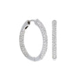 Pave Hoop Earrings