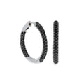 Pave Hoop Earrings