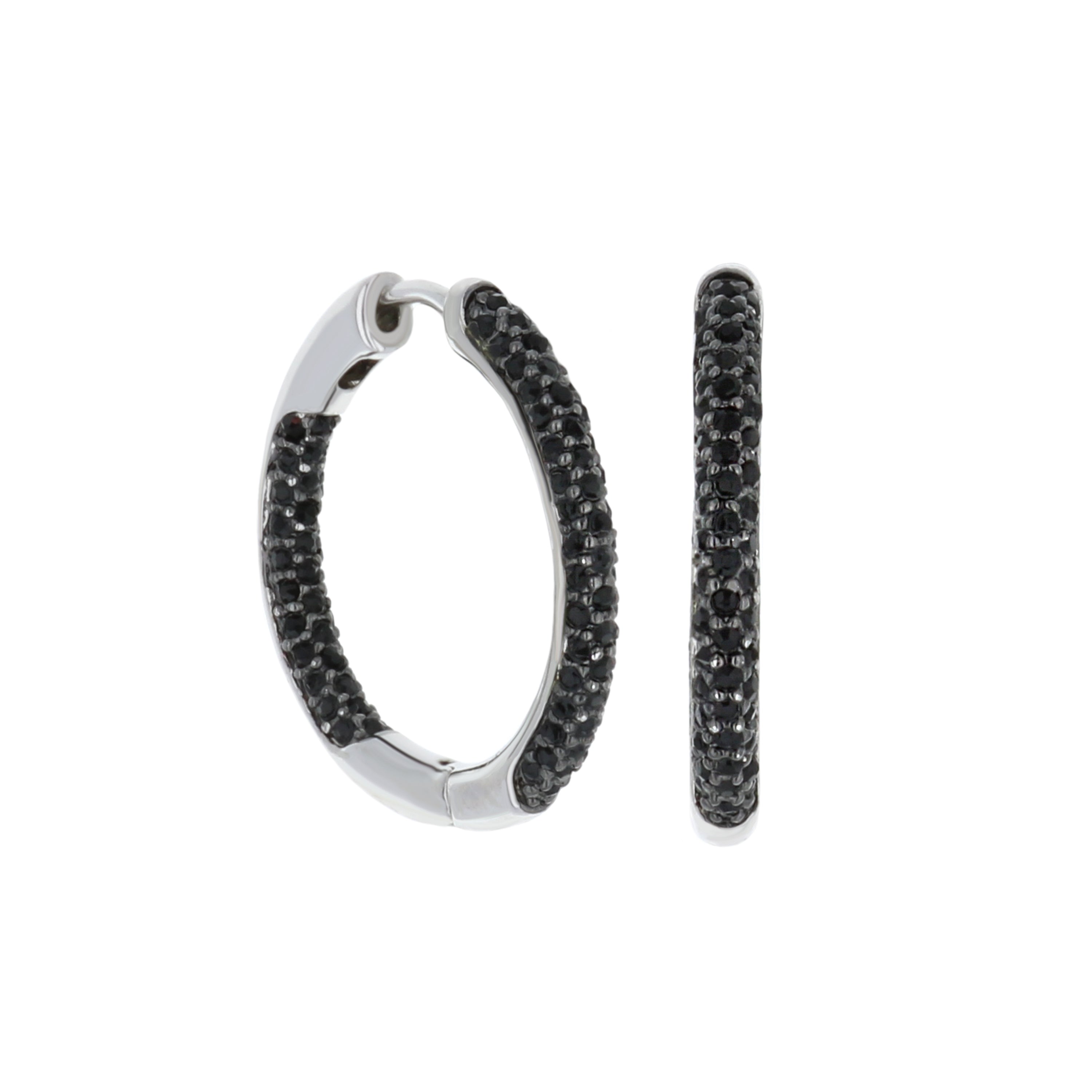 Pave Hoop Earrings