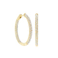 Pave Hoop Earrings