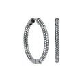 Pave Hoop Earrings