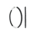 Pave Hoop Earrings