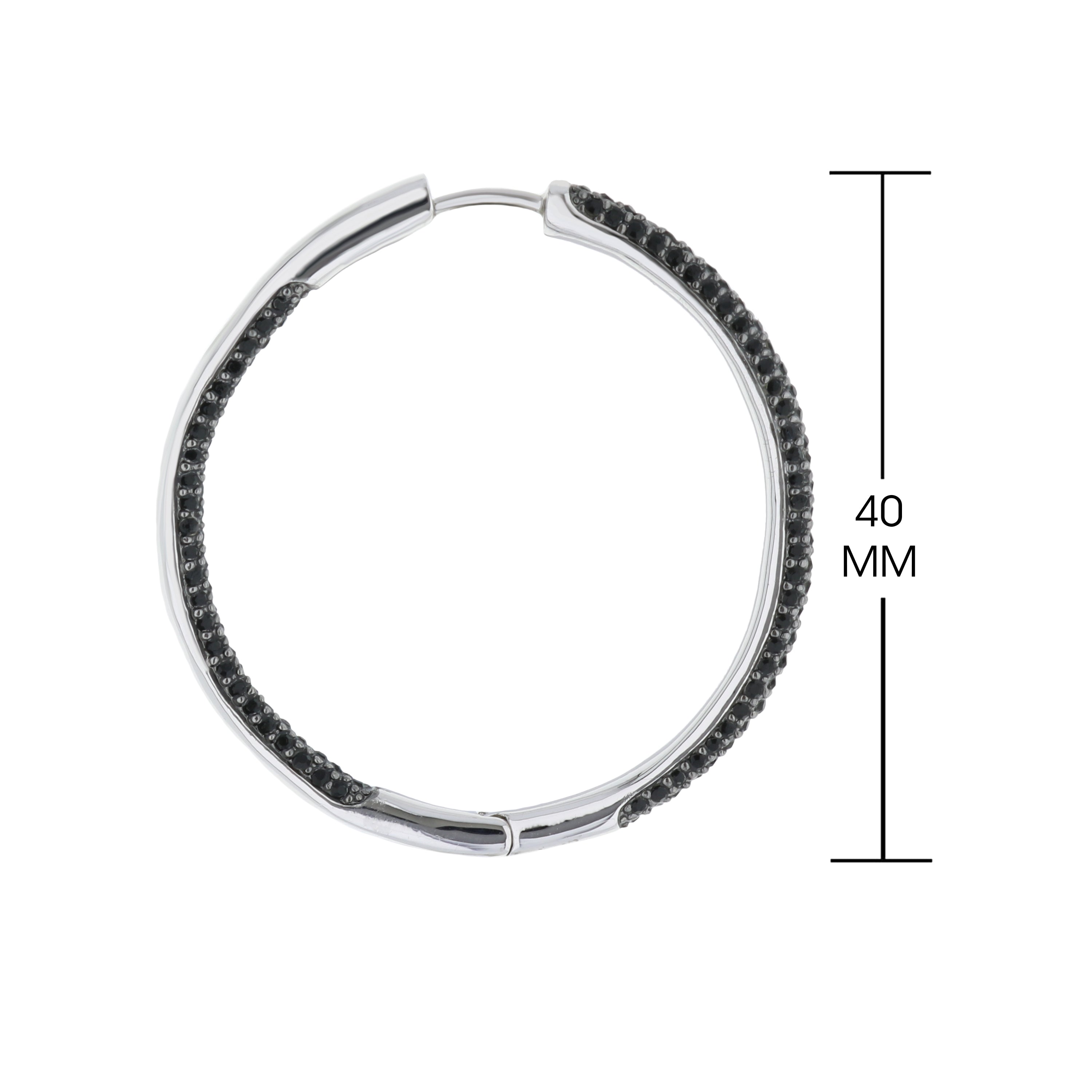 Pave Hoop Earrings