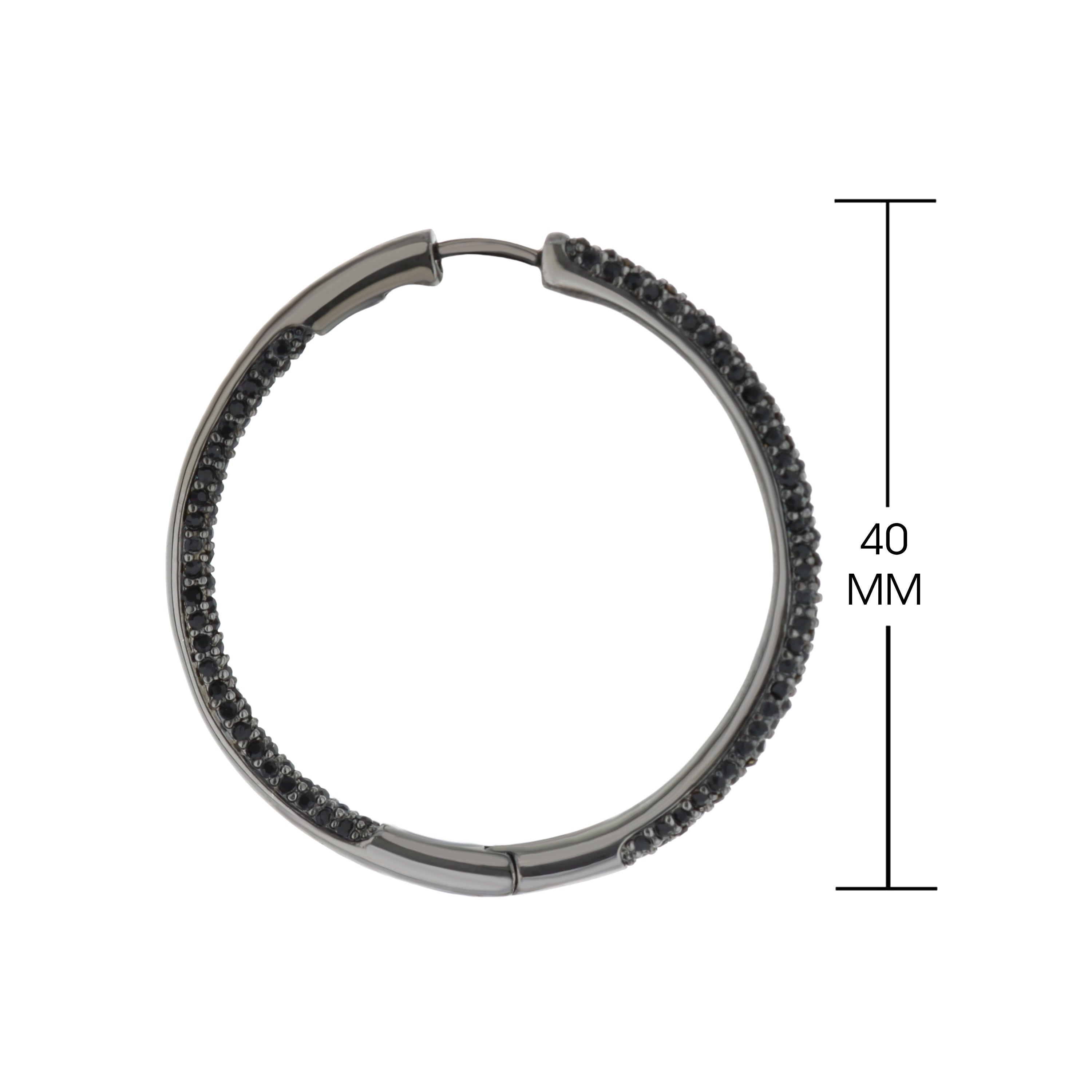 Pave Hoop Earrings
