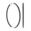 Pave Hoop Earrings