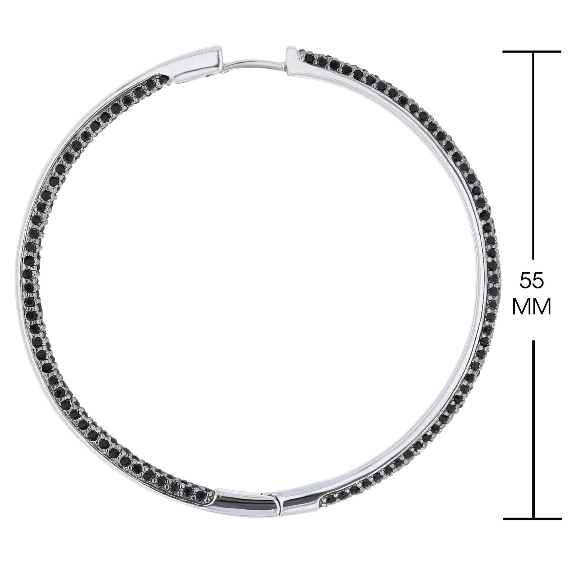 Pave Hoop Earrings