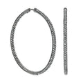 Pave Hoop Earrings