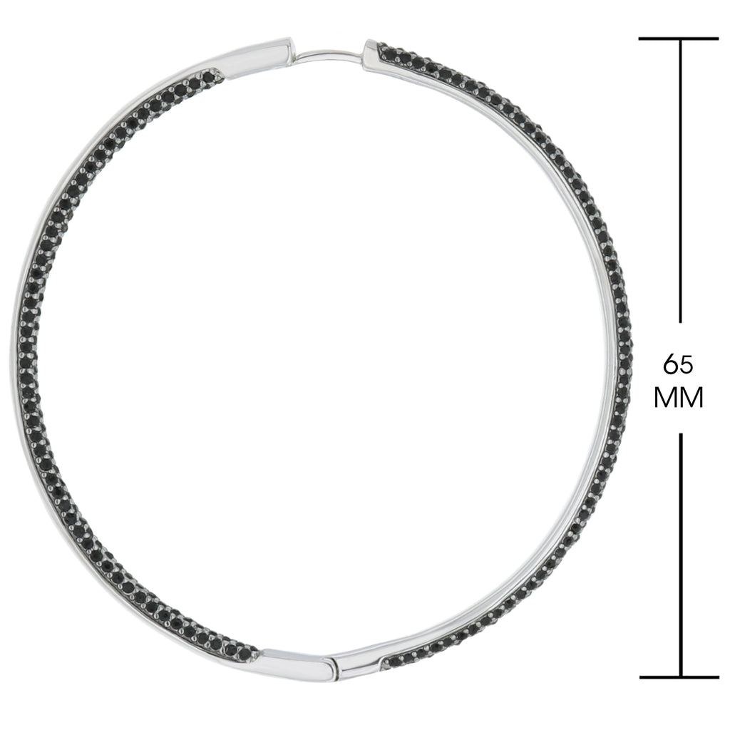 Pave Hoop Earrings