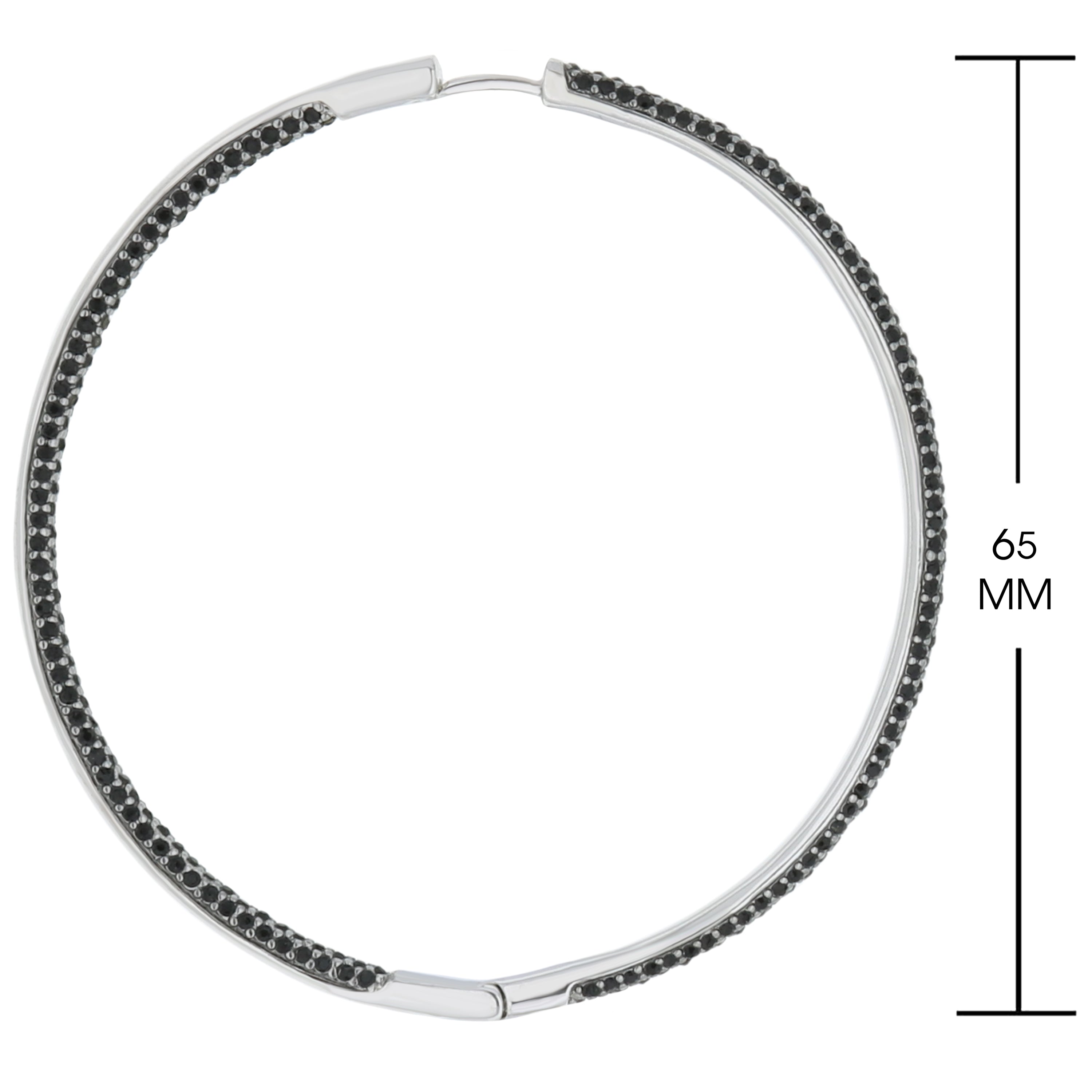 Pave Hoop Earrings