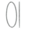 Pave Hoop Earrings