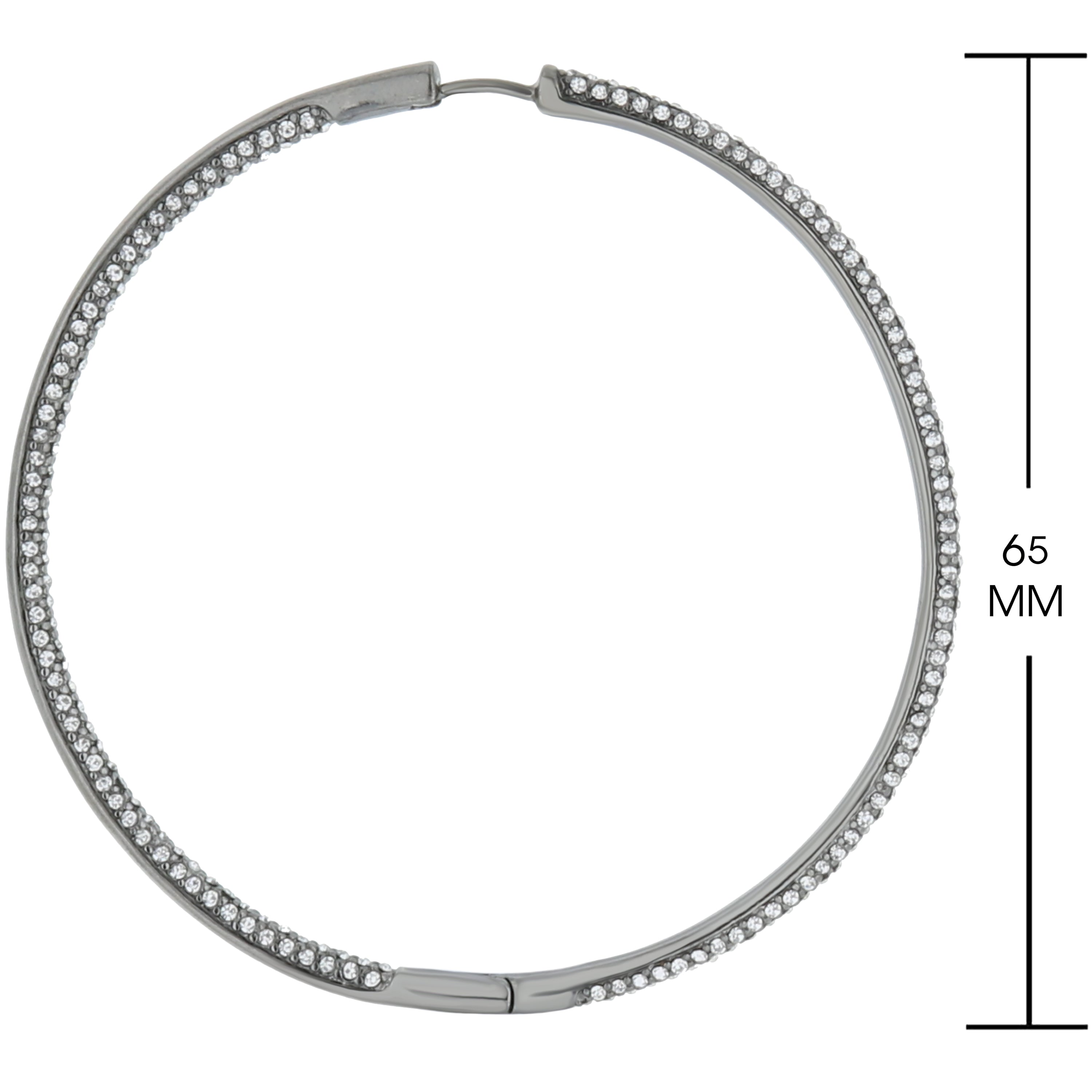 Pave Hoop Earrings