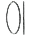 Pave Hoop Earrings