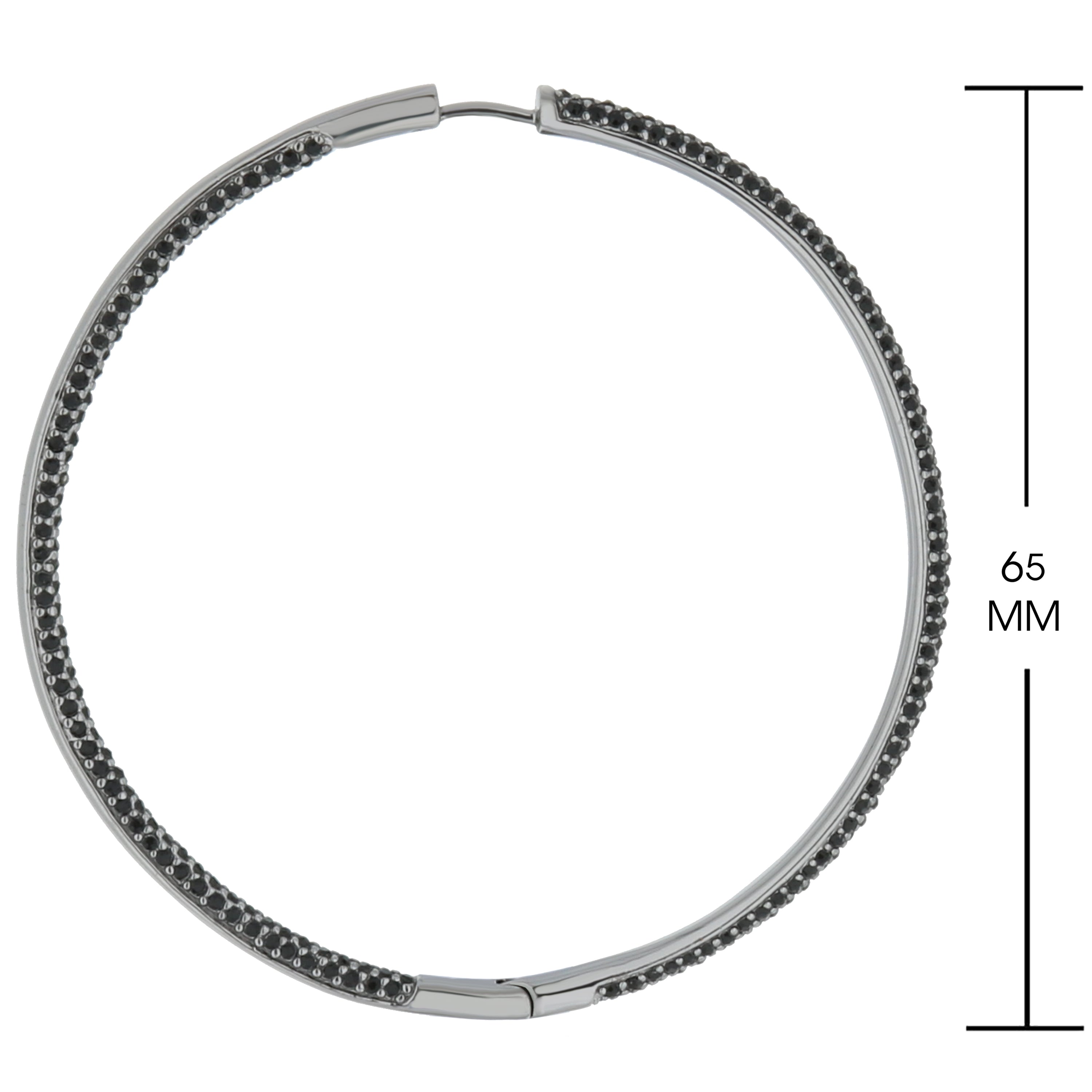 Pave Hoop Earrings