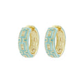 Greek Key Hoop Earrings
