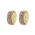 Greek Key Hoop Earrings