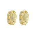 Greek Key Hoop Earrings