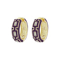 Greek Key Hoop Earrings