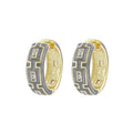 Greek Key Hoop Earrings