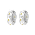 Greek Key Hoop Earrings