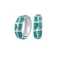 Puzzle Hoop Earrings