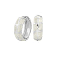 Puzzle Hoop Earrings