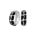 Puzzle Hoop Earrings